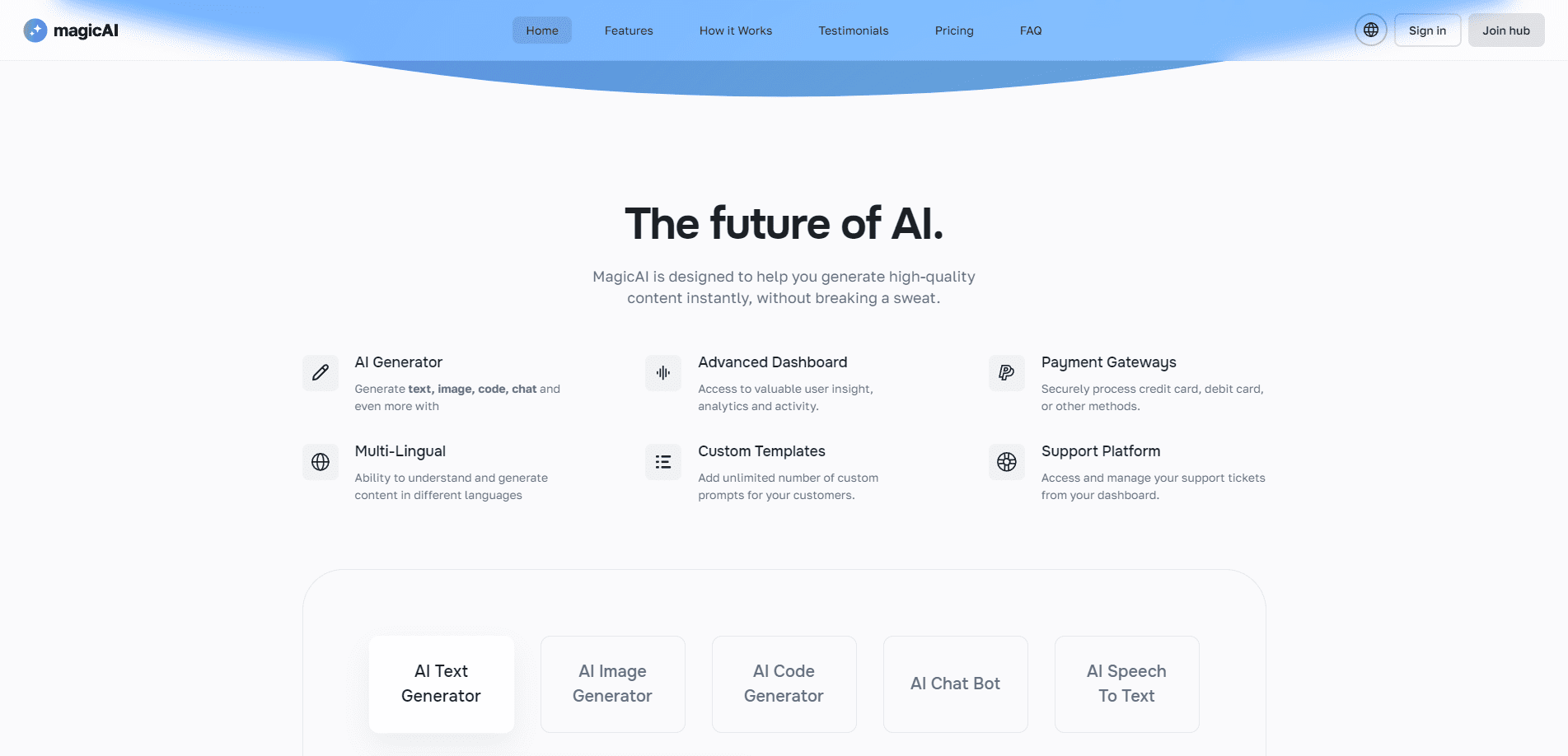 MagicAI: Empowering Content Creation with AI Technology